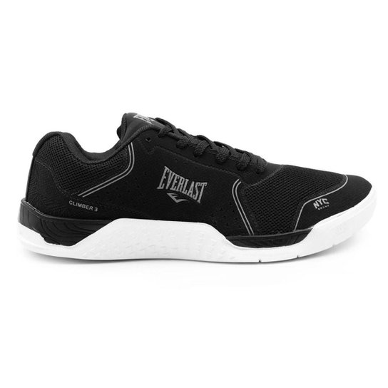 Tênis Everlast Climber III - Preto+Cinza Menor preço em Tênis Everlast Climber III - Preto+Cinza