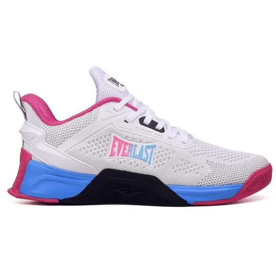 Tênis Everlast Climber Pro Feminino - Branco+Rosa Menor preço em Tênis Everlast Climber Pro Feminino - Branco+Rosa