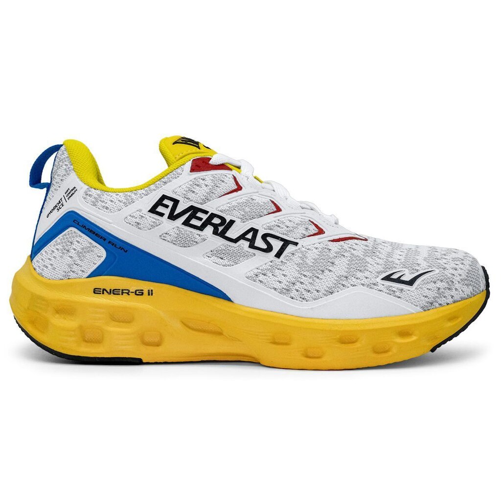 Tênis Everlast Climber Run Unissex | Branco Amarelo