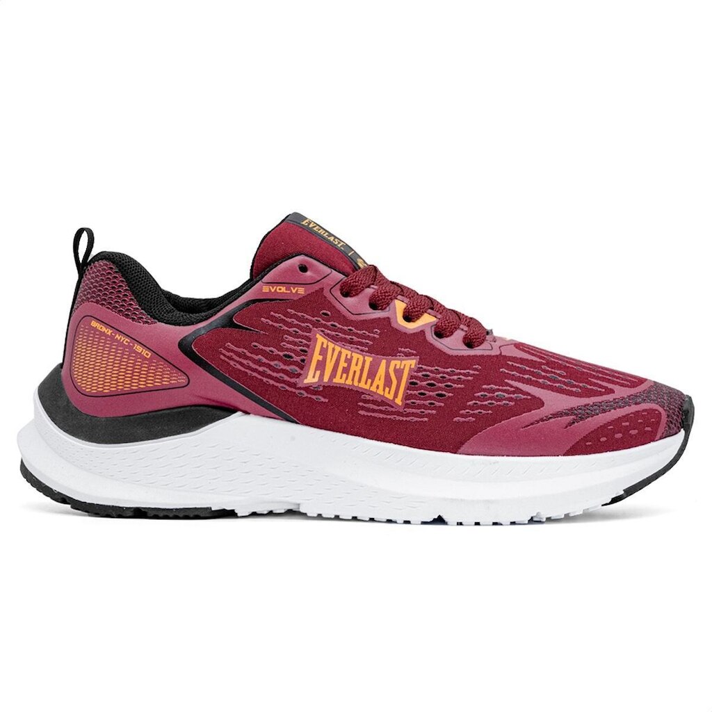 Tênis Everlast Evolve Unissex | Bordo Amarelo