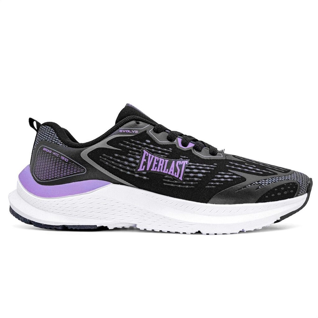 Tênis Everlast Evolve Unissex | Preto Lilas