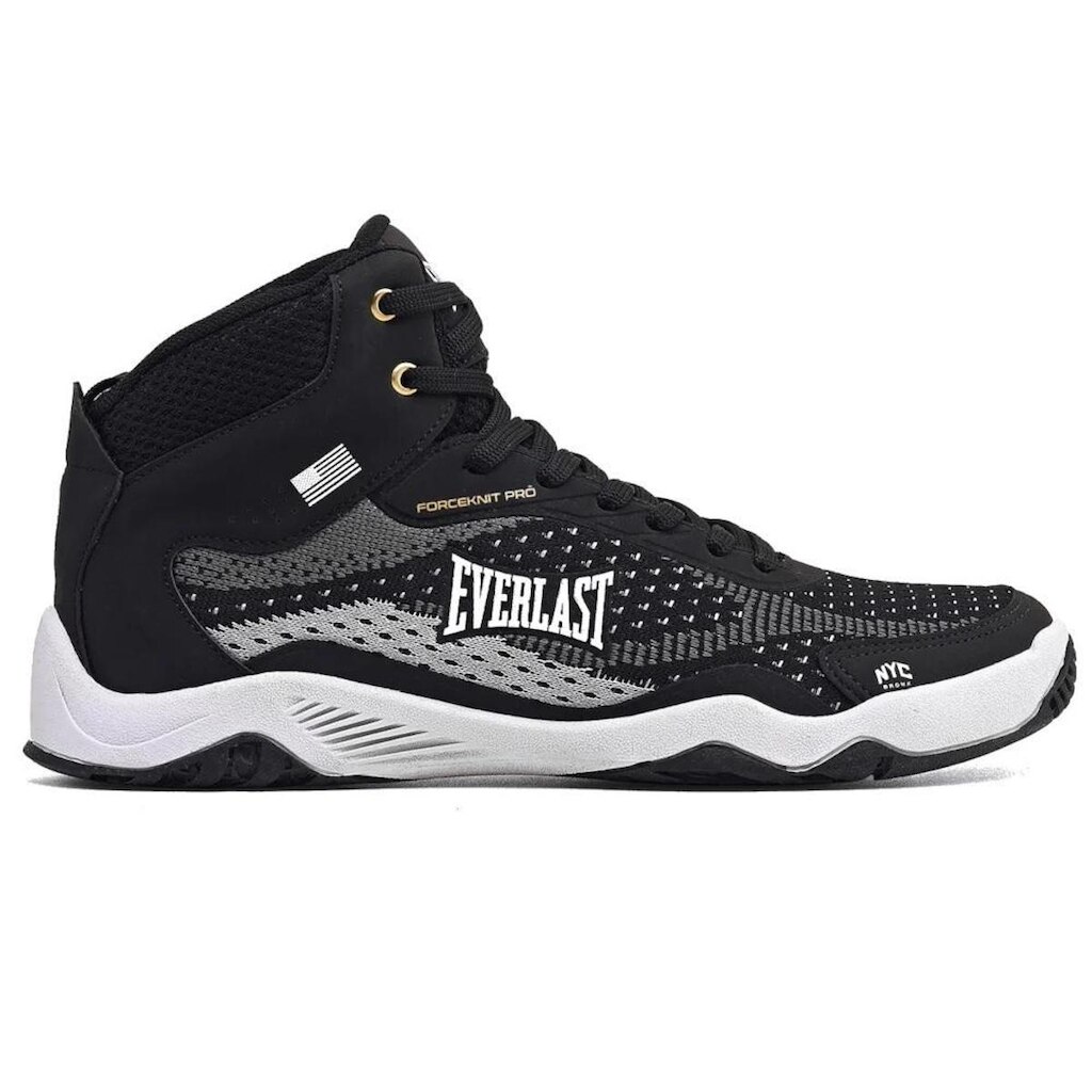 Tênis Everlast Forceknit Edição Pro SEUA221 - Preto/Dourado