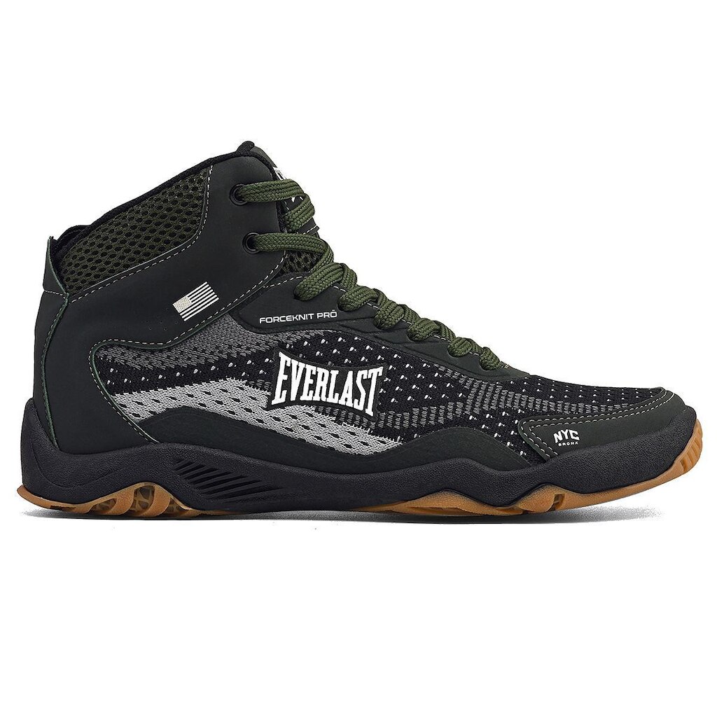 Tênis Everlast Forceknit Edição Pro - Verde e Preto - Masculino