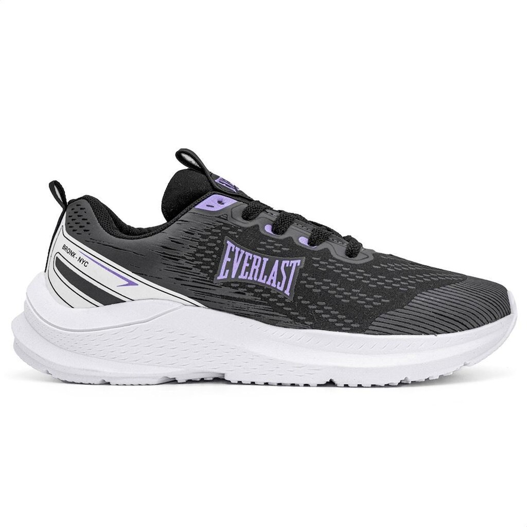 Tênis Everlast Quick Unissex | Preto Lilás