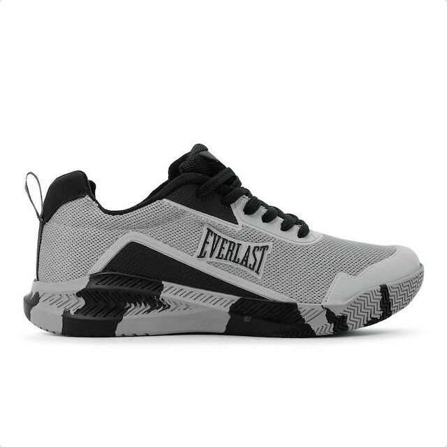 Tênis Everlast Range 2 Unissex - Prata+Preto Menor preço em Tênis Everlast Range 2 Unissex - Prata+Preto