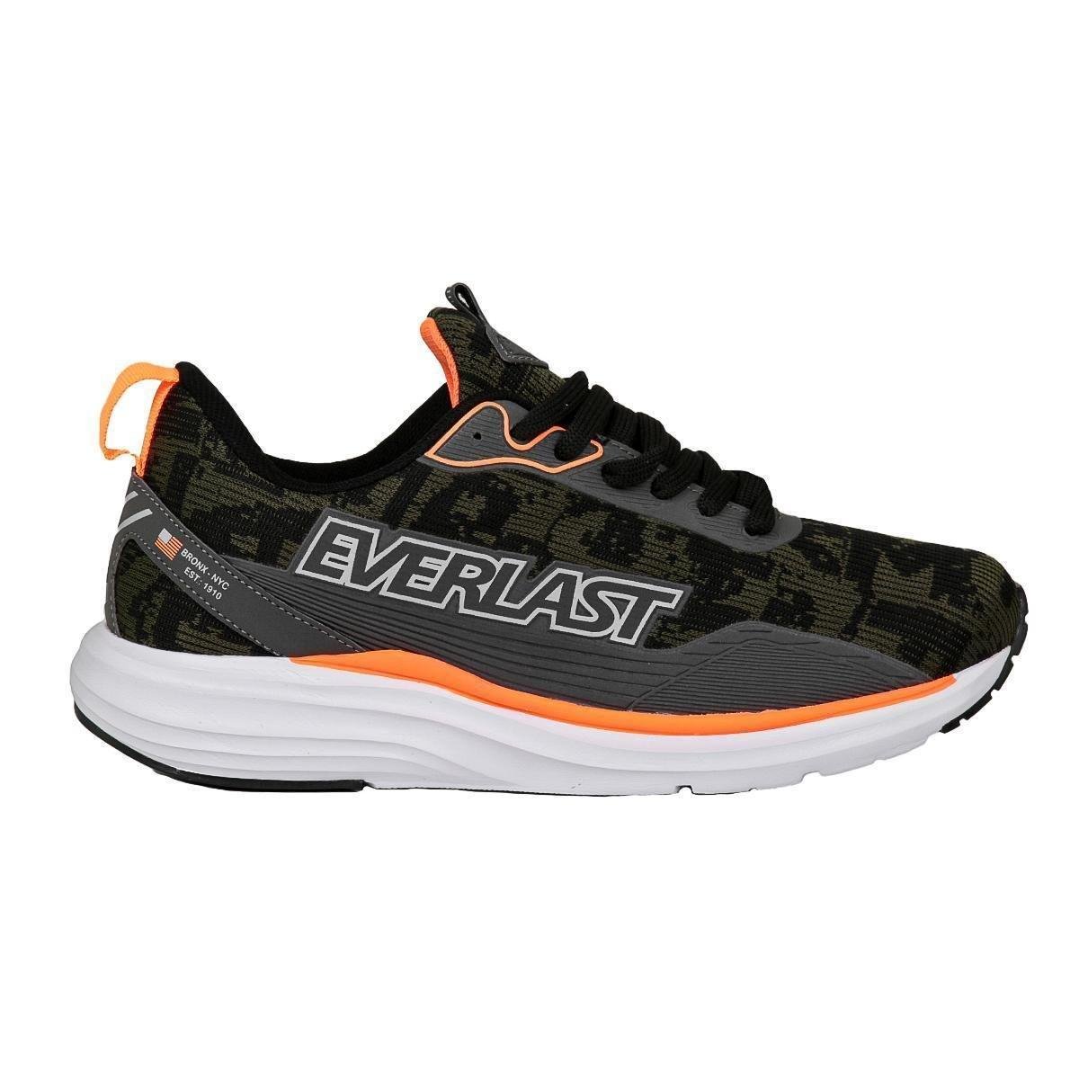 Tênis Everlast Split Masc Cinza / Preto Menor preço em Tênis Everlast Split Masc Cinza / Preto