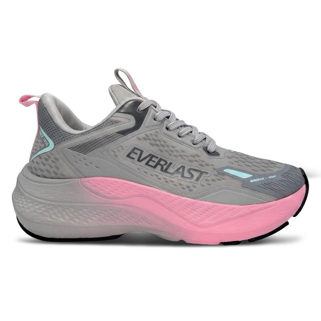 Tênis Everlast Strattos Unissex | Cinza Rosa
