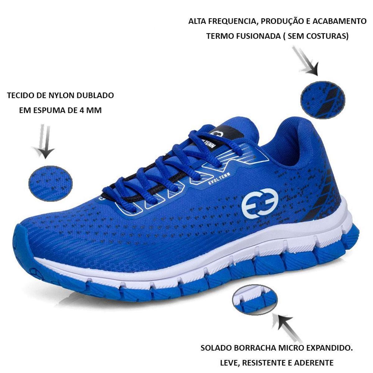 Tênis Evoltenn Esportivo Masculino Impacto - Azul | Netshoes