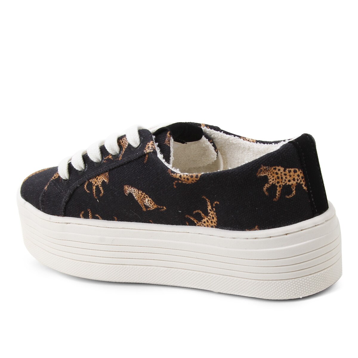 Tênis Farm Laje Oncinhas Caixa Alta Feminino - Onça+Preto | Netshoes