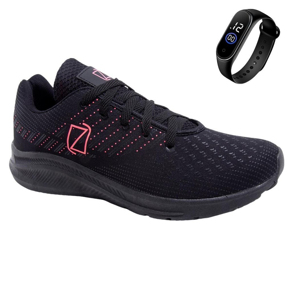 Tenis Feminino Academia Caminhada Leve Conforto + Relógio