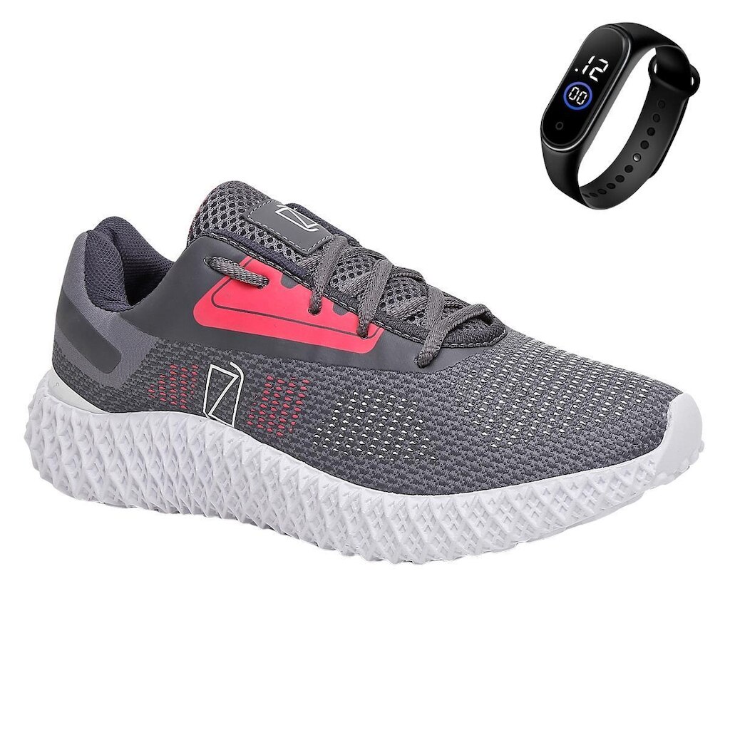 Tenis Feminino Academia Caminhada Leve Resistente + Relógio