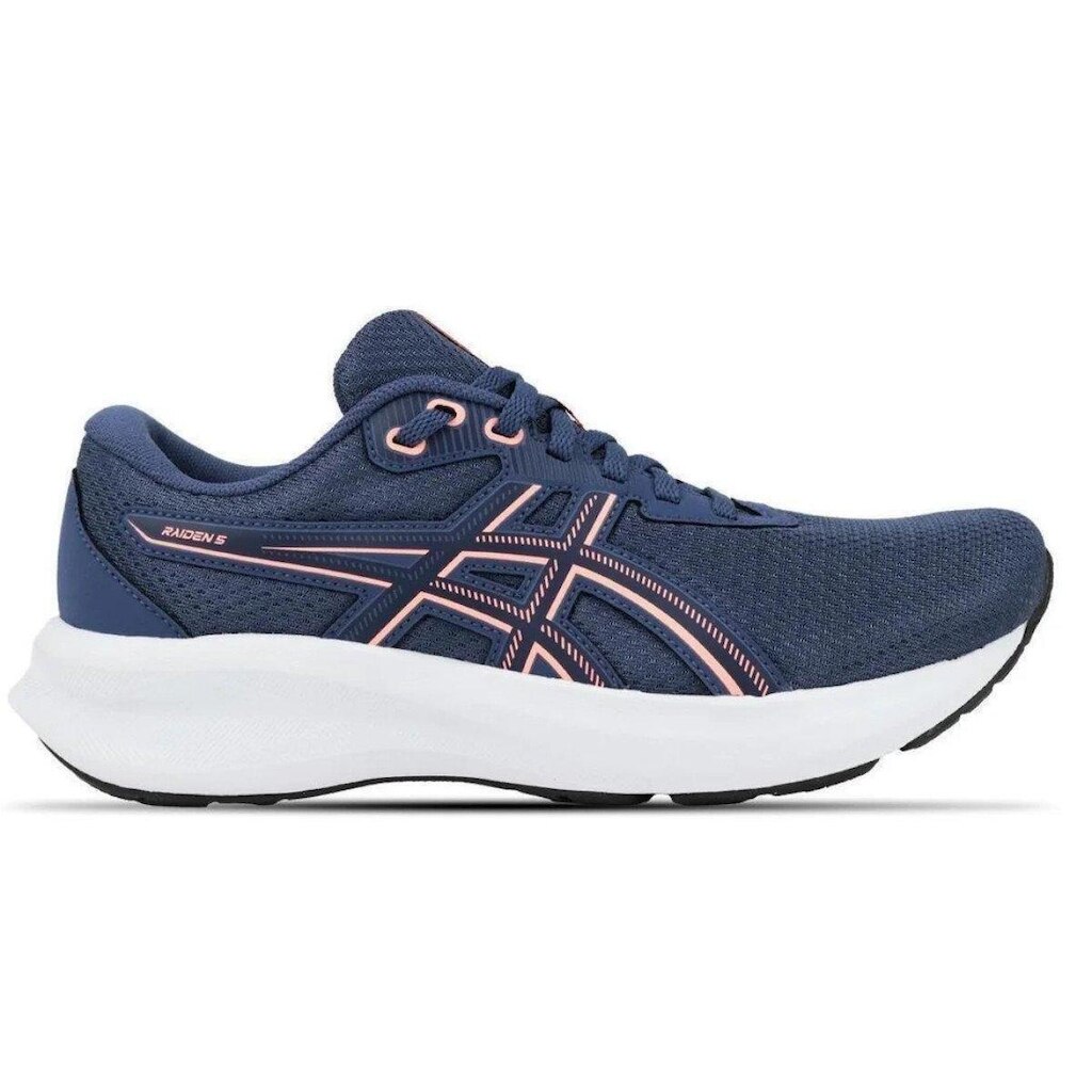 Tênis Feminino Asics Raiden 5 - Azul / Rosa