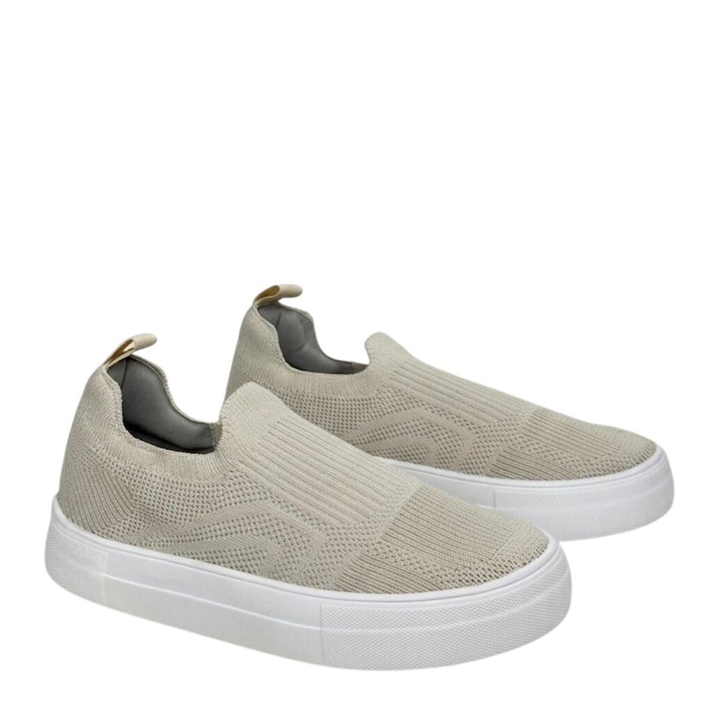 Tênis Feminino Bebecê Estilo Meia, Fácil De Calçar, Só Enfiar O Pé