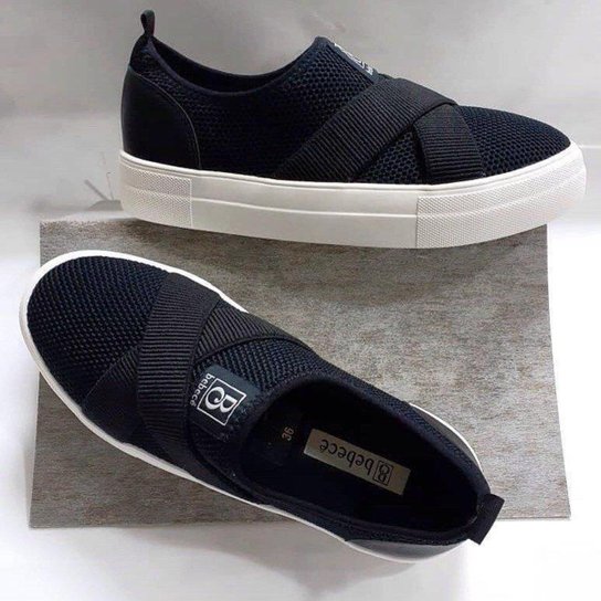 Tenis Feminino Bebece Slip On Sem Cadarco Elastico Preto Preto Netshoes Tenis Feminino Bebece Slip On Sem Cadarco Elastico Preto Preto Netshoes