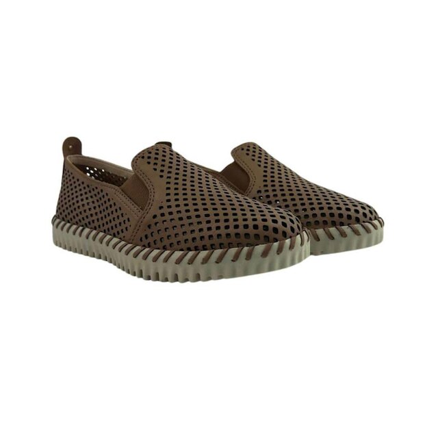 Tênis Feminino Bottero 374106_3 Couro Burnish Mocha