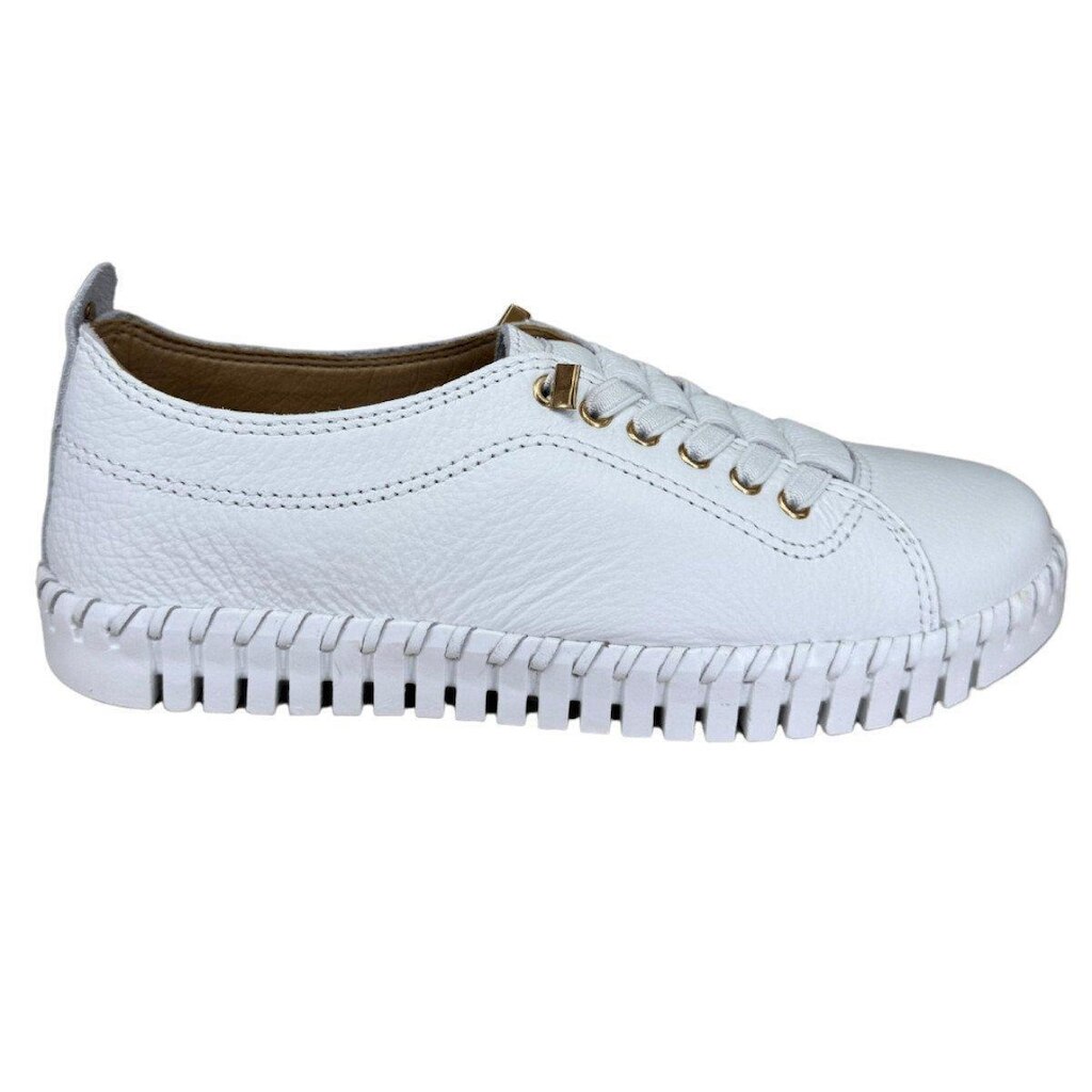 Tênis  Feminino Bottero Couro Confort - Branco