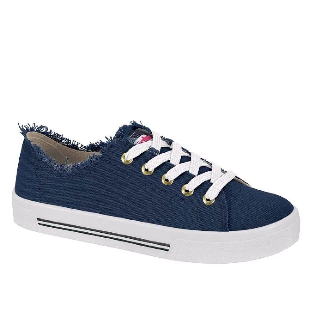 Tênis Feminino Cabedal Lona Super Macio Moleca