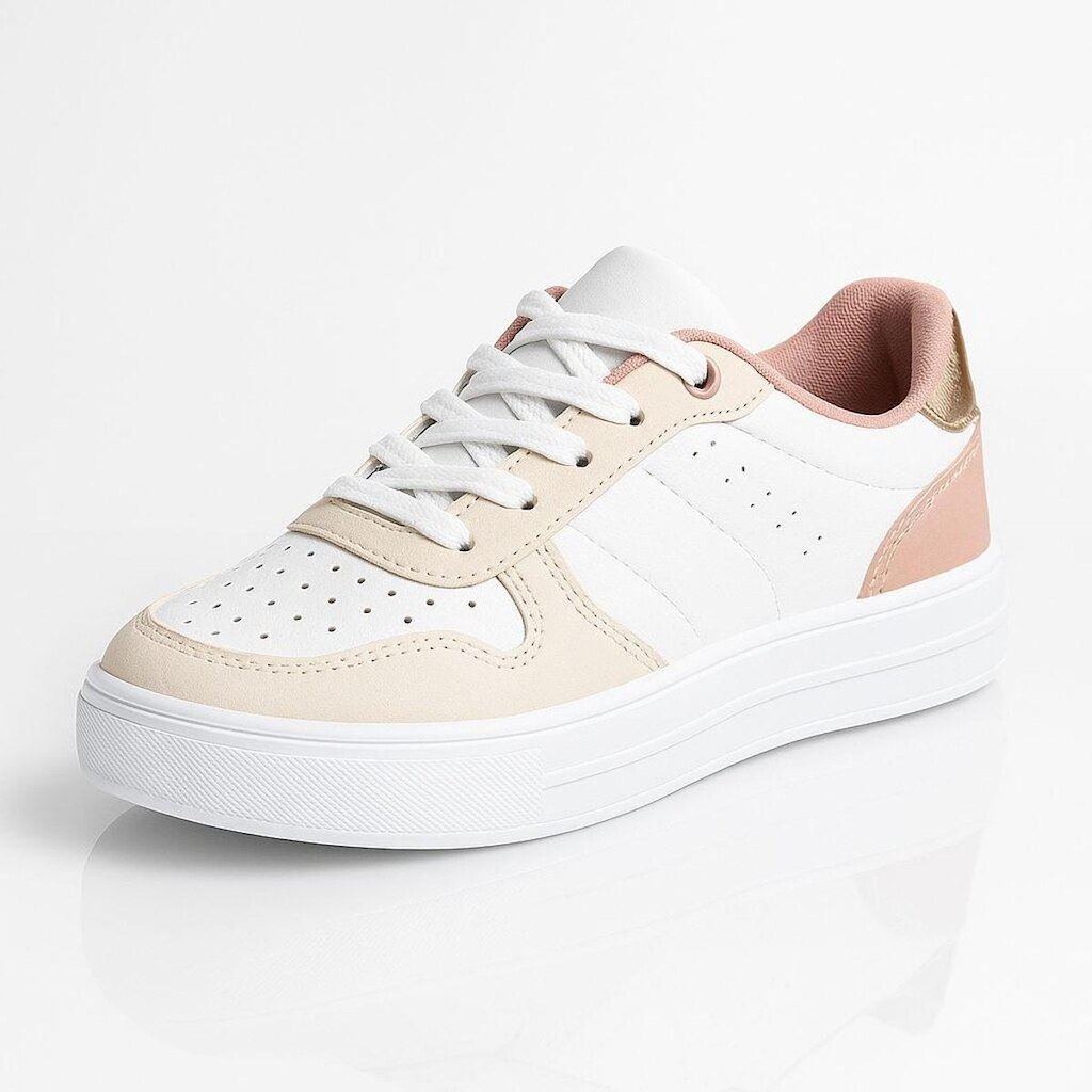 Tenis Feminino Casual Branco Macio Leve Para o Dia Dia