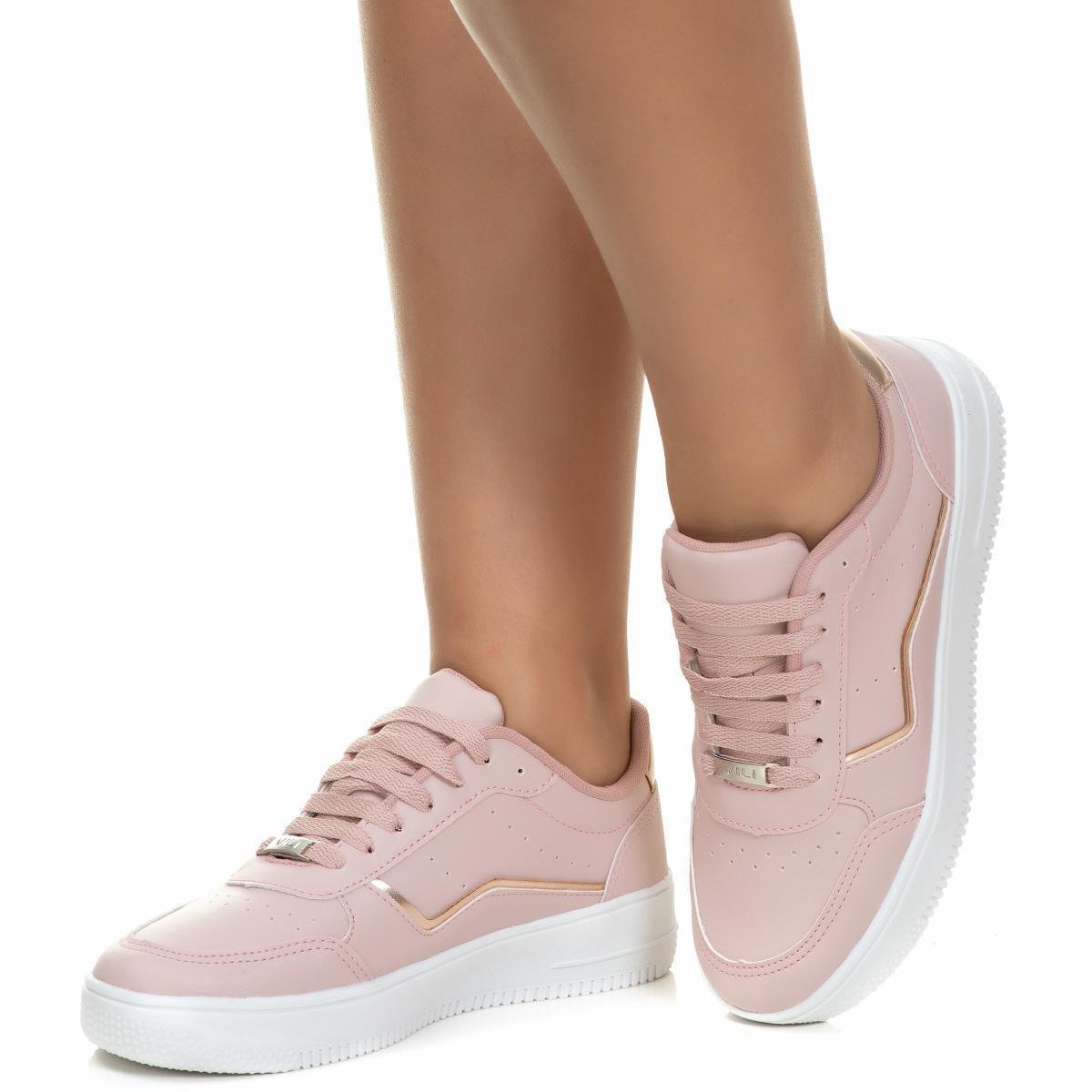 Tênis Feminino Casual Branco Vili Leve Confortável Menor preço em Tênis Feminino Casual Branco Vili Leve Confortável