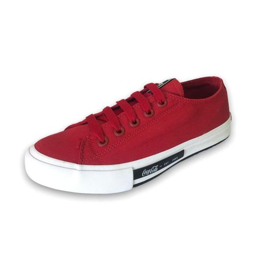 Tenis Feminino Casual Coca Cola Daytona Cc1947 - Vermelho Menor preço em Tenis Feminino Casual Coca Cola Daytona Cc1947 - Vermelho