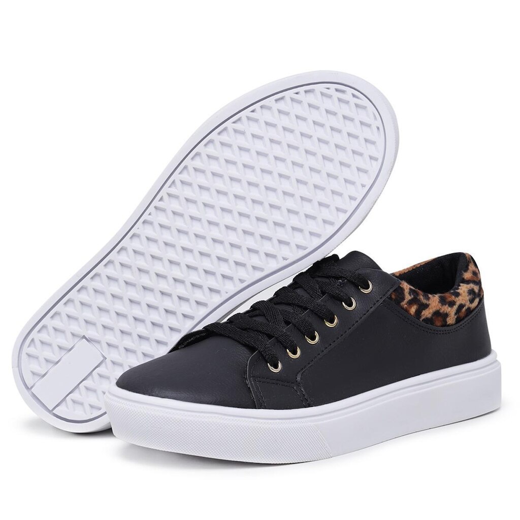 Tênis Feminino Casual Confortável /Onça