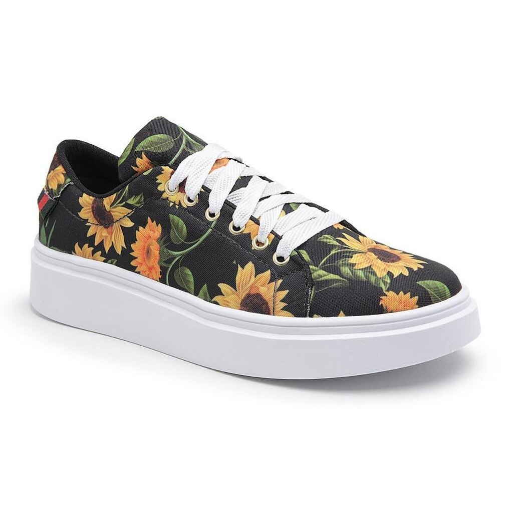 Tenis Feminino Casual Estampado e Liso Conforto