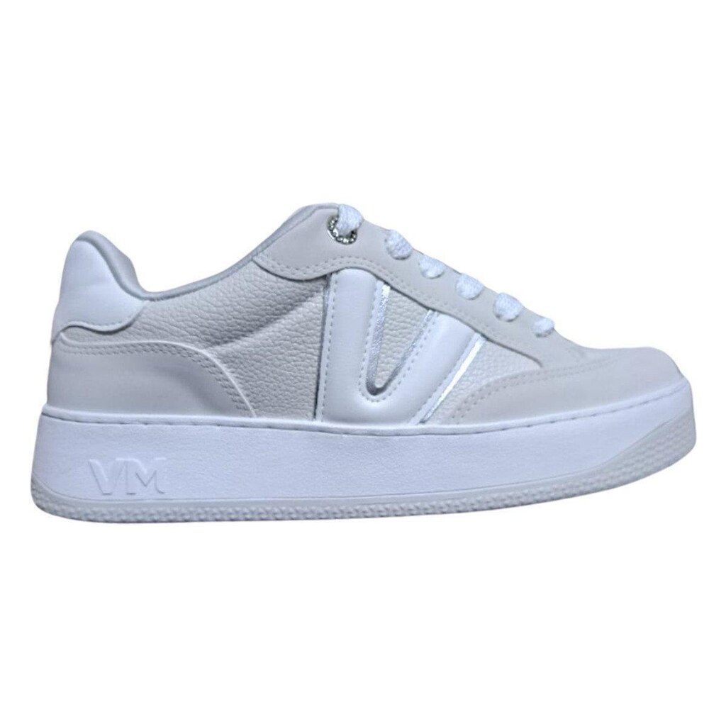 Tênis Feminino Casual Moda 209-004-02 Prata Via Marte - Bege