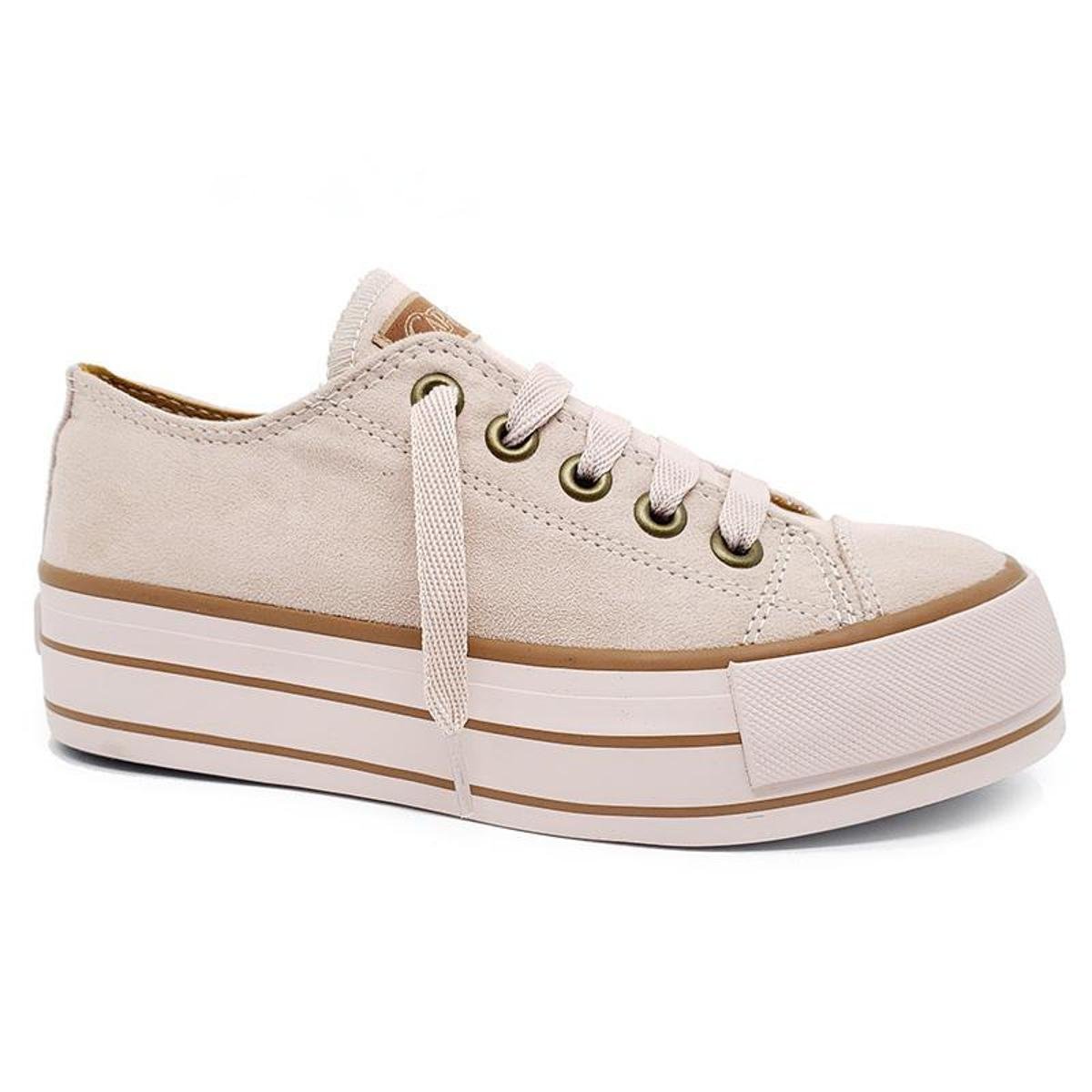 Tenis Capricho Tenis Plataforma Feminino Rose Tênis Feminino