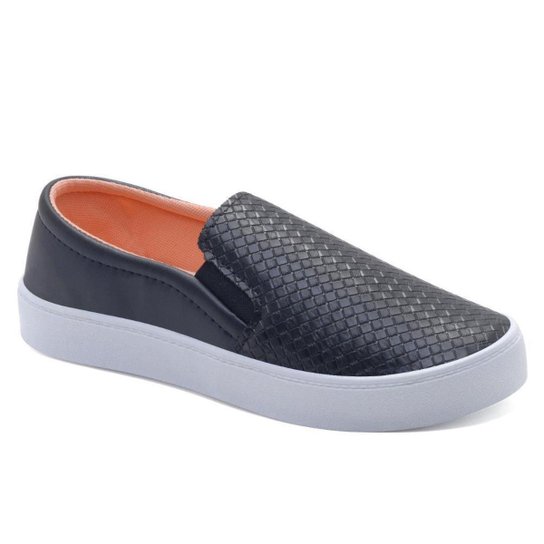 Tênis Feminino Casual Slip On Matelassê Conforto Macio