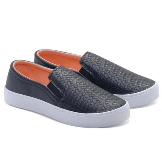 Tênis Feminino Casual Slip On Matelassê Conforto Macio