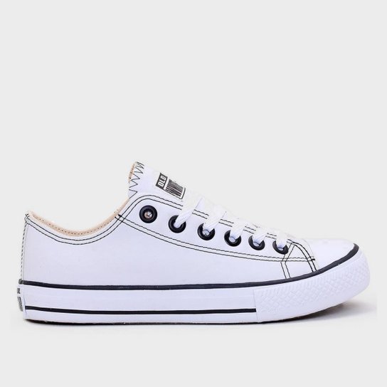 Tênis Feminino Casual Sola Reta Cano Baixo White Star - Branco Menor preço em Tênis Feminino Casual Sola Reta Cano Baixo White Star - Branco