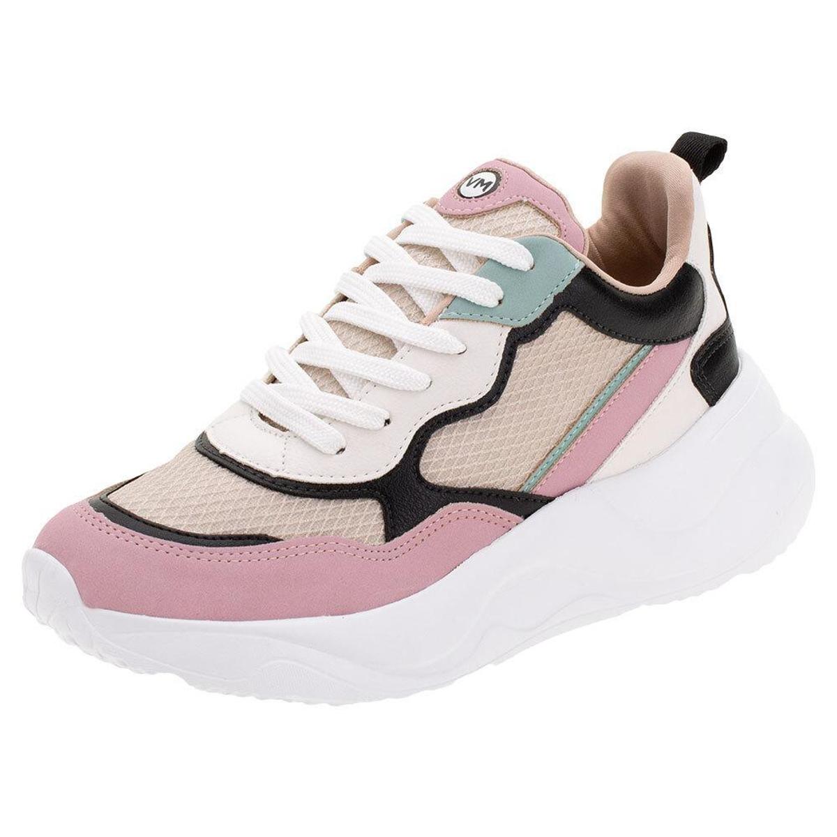Tênis Feminino Chunky Via Marte - 2014960 - Branco+Rosa | Netshoes