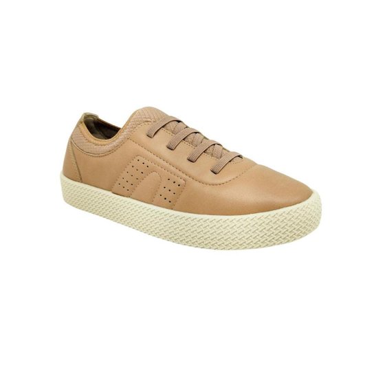 Tênis Feminino Com Elástico Beira Rio - Nude Menor preço em Tênis Feminino Com Elástico Beira Rio - Nude