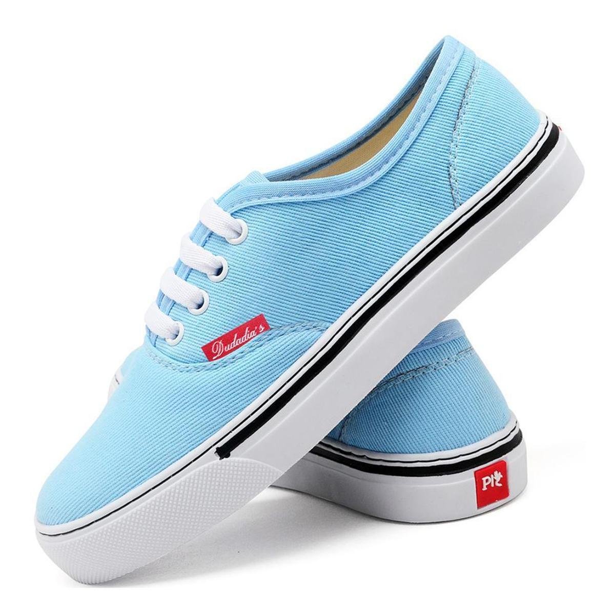 Vans Azul Bebe Feminino Sapatilhas Vans Old Skool Azul Limpar