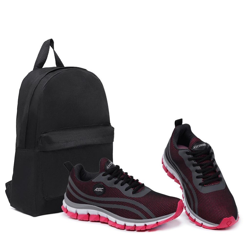 Tênis Feminino Confortável para Academia e Caminhadas Leves + Mochila Casual e Funcional