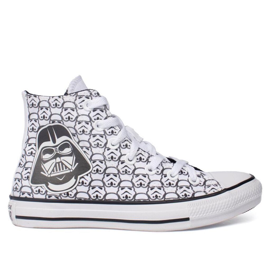 Tênis Feminino Converse All Star Star Wars Darth Vader Branco/Preto