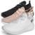 Tênis Feminino Corrida Academia Running Leve Kit 3 Peças - Nude+branco