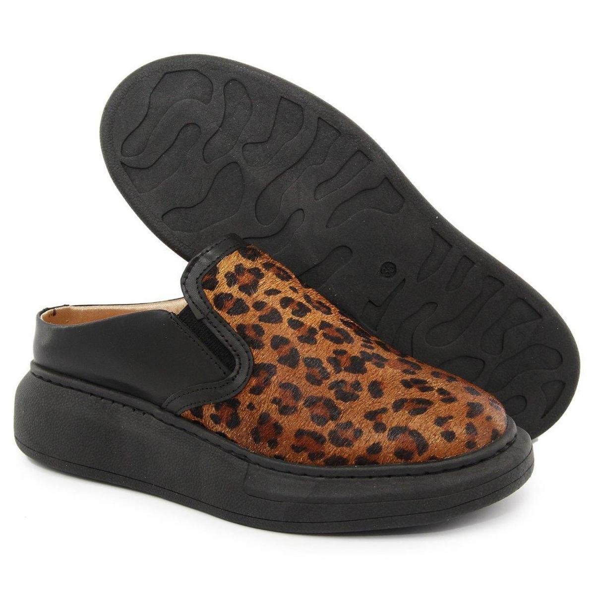 mule feminino com pelo