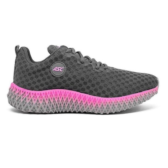 Tenis Feminino Dz Ghost 2 Esporte Confortável Leve Caminhada Academia Dia a Dia - Grafite+Rosa Menor preço em Tenis Feminino Dz Ghost 2 Esporte Confortável Leve Caminhada Academia Dia a Dia - Grafite+Rosa