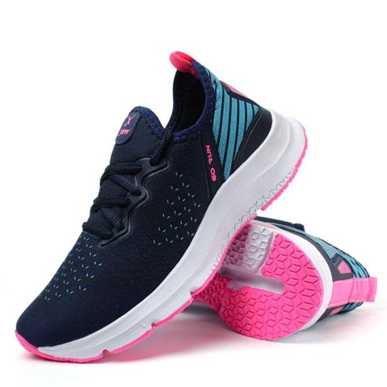Tênis Feminino Esportivo X-try Go Run para Treino Academia Caminhada - Marinho+Pink é ruim? Tênis Feminino Esportivo X-try Go Run para Treino Academia Caminhada - Marinho+Pink é boa?