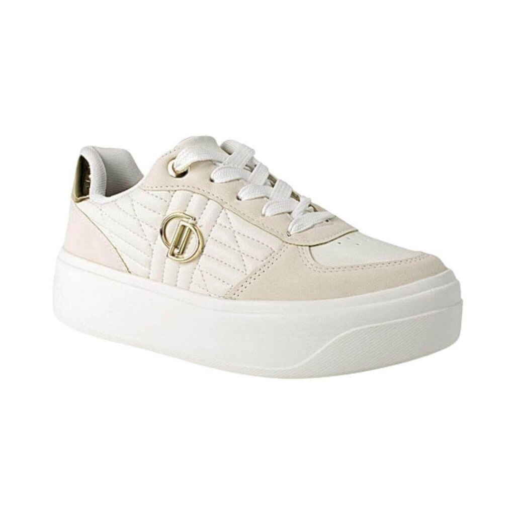 Tênis Feminino Flat Dakota Recortes Off-White