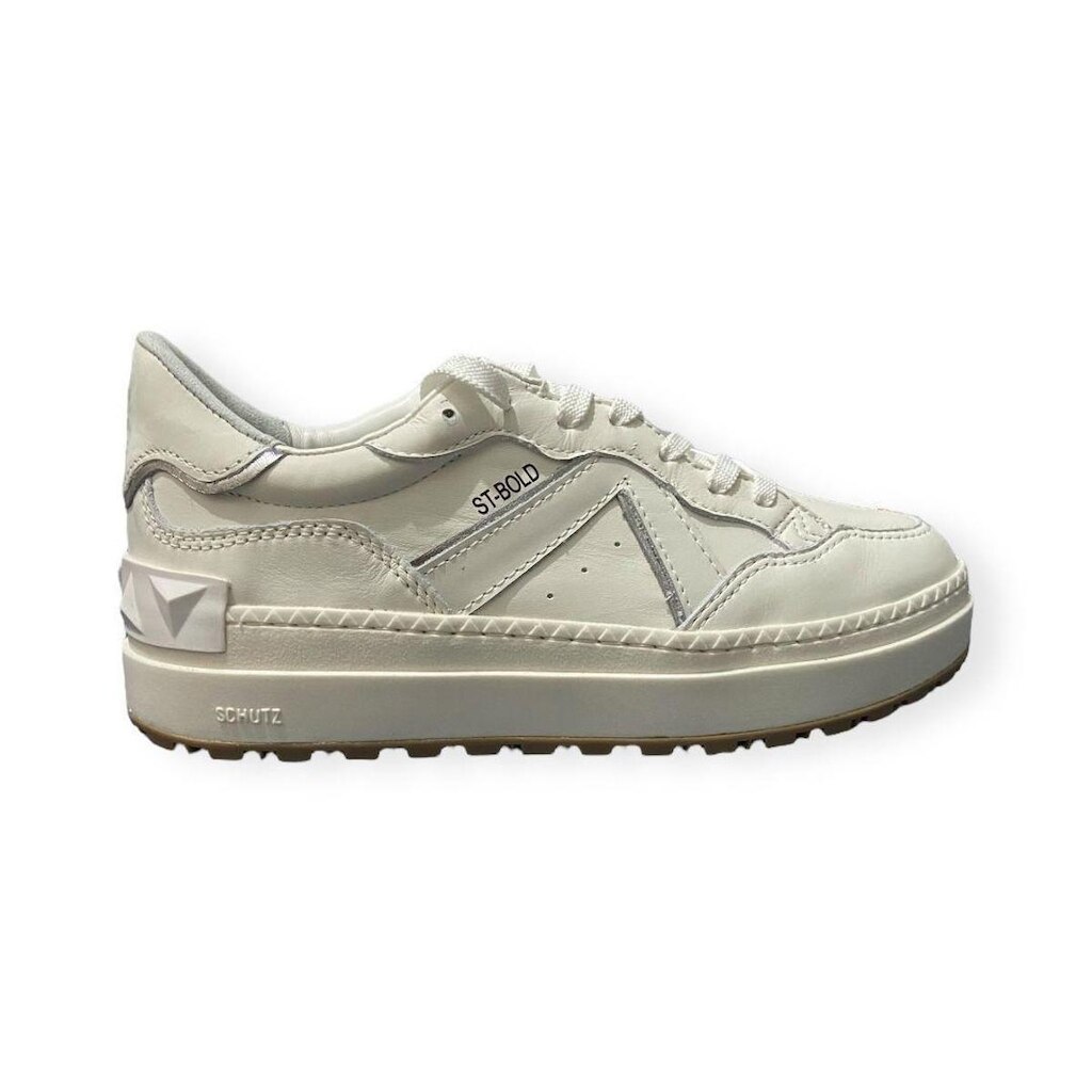 Tênis Feminino Lisboa St Bold Triangle SS24 Schutz Branco
