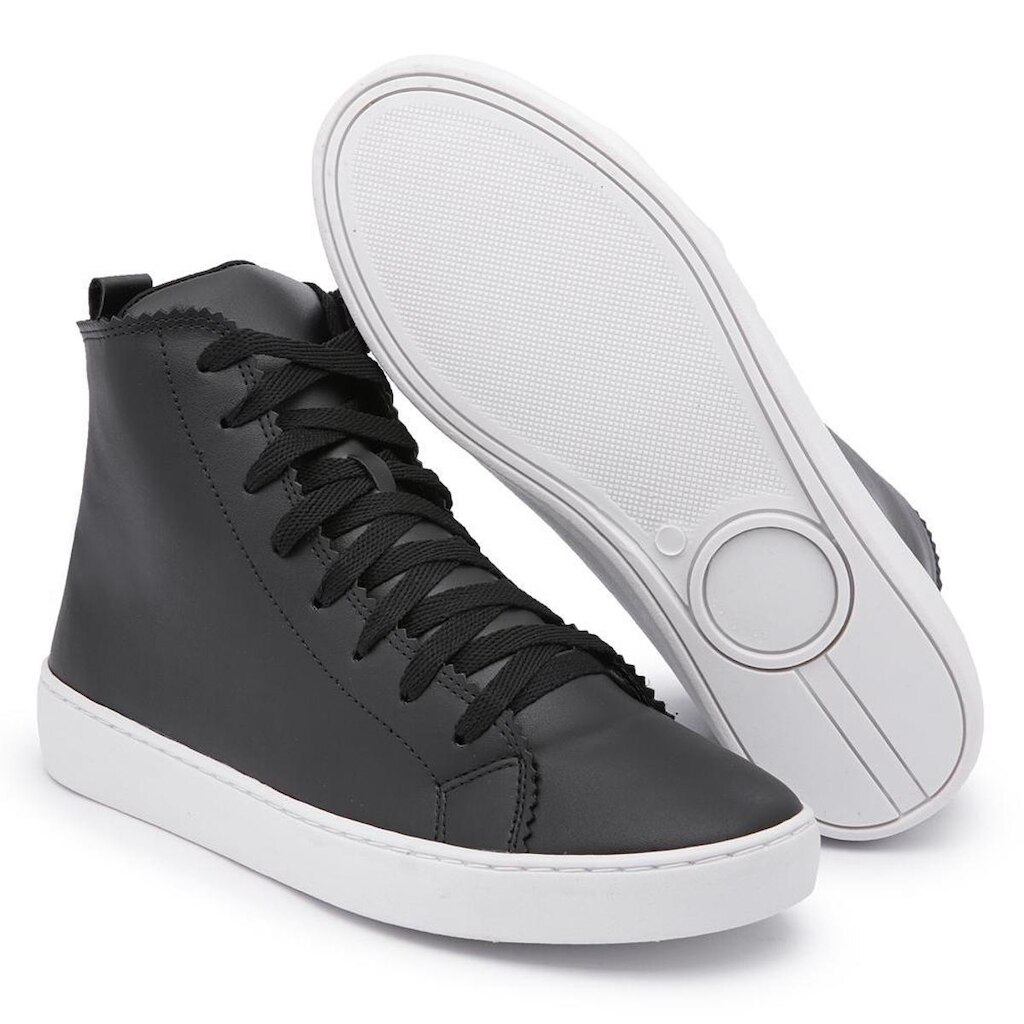 Tenis Feminino Liso Botinha Cano Alto