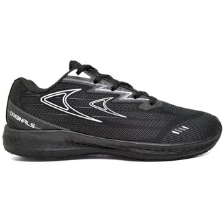 Tênis Feminino Liso Preto Cadarço Moderno Conforto