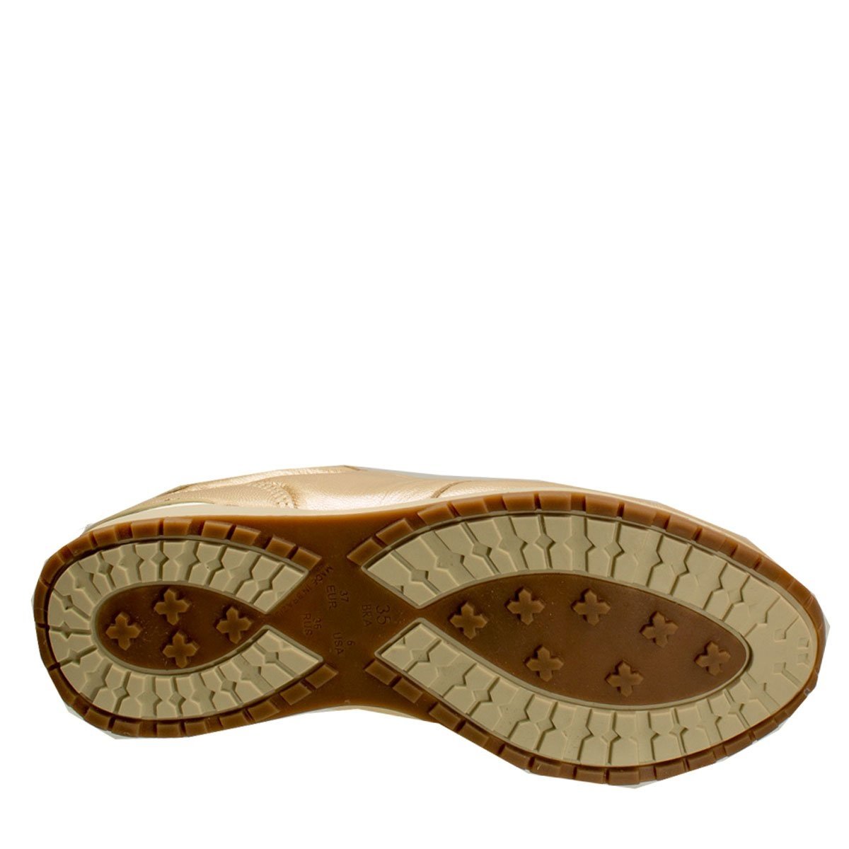 Tênis Feminino Luz da Lua Cabra Couro S61512 Dourado Netshoes