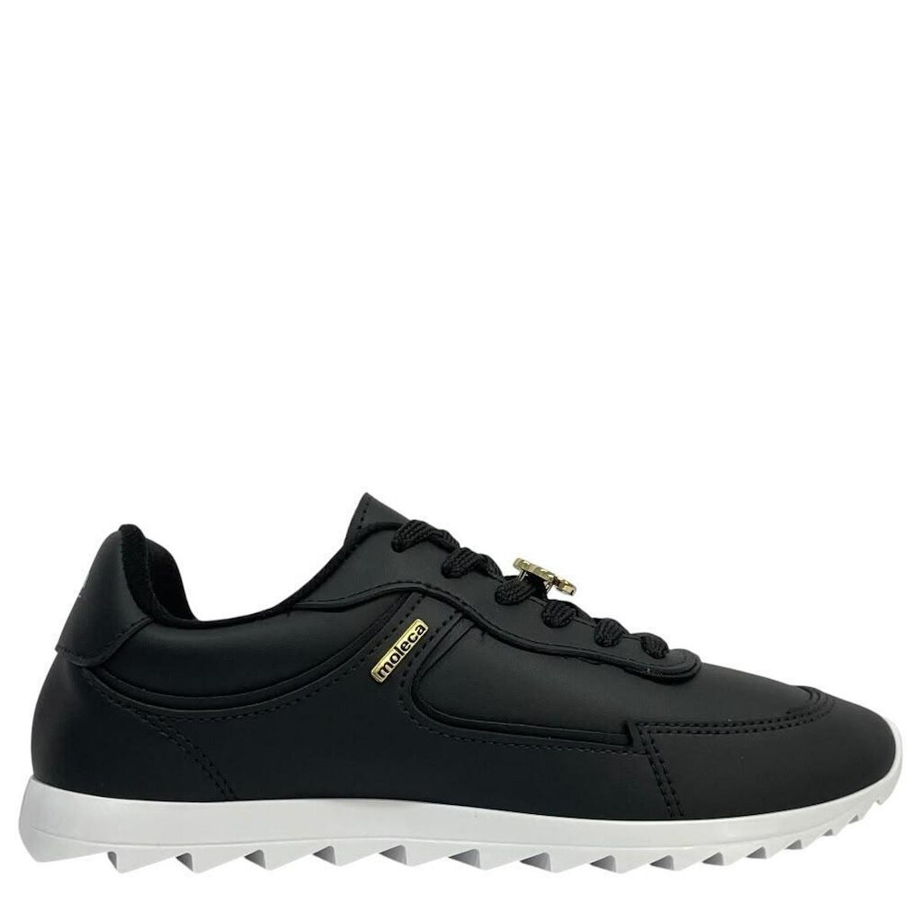 Tênis Feminino Moleca Preto Casual com Solado Tratorado