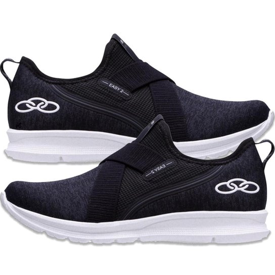 Tênis Feminino Olympikus Original Easy 2 - Preto+Branco Menor preço em Tênis Feminino Olympikus Original Easy 2 - Preto+Branco