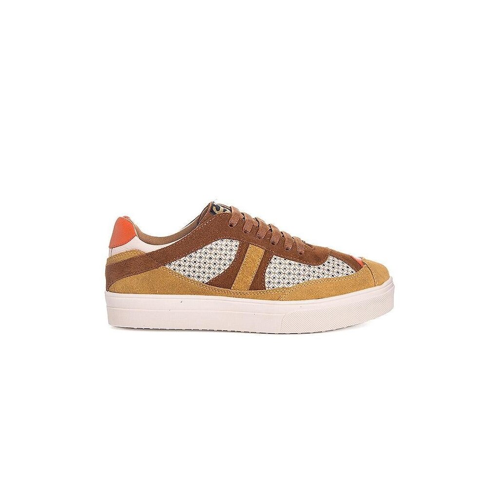 Tênis Feminino Orcade Thai Laser Couro Bege