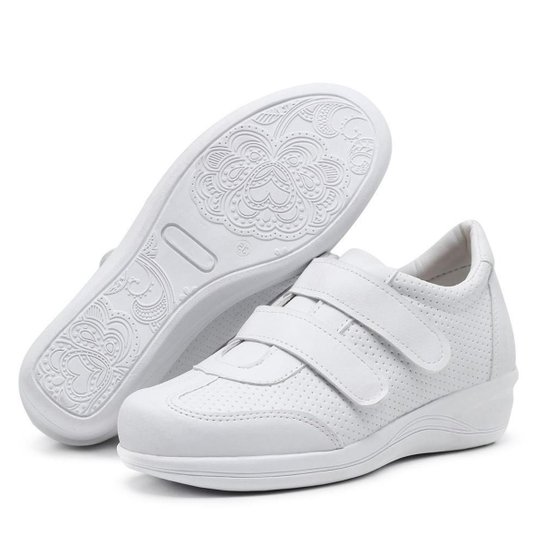 Tênis Feminino Ortopédico Confort - Branco Menor preço em Tênis Feminino Ortopédico Confort - Branco