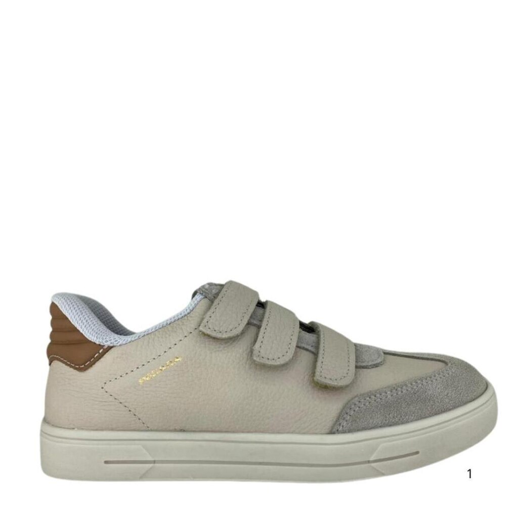 Tênis Feminino Pegada Em Couro Com Velcro 211159